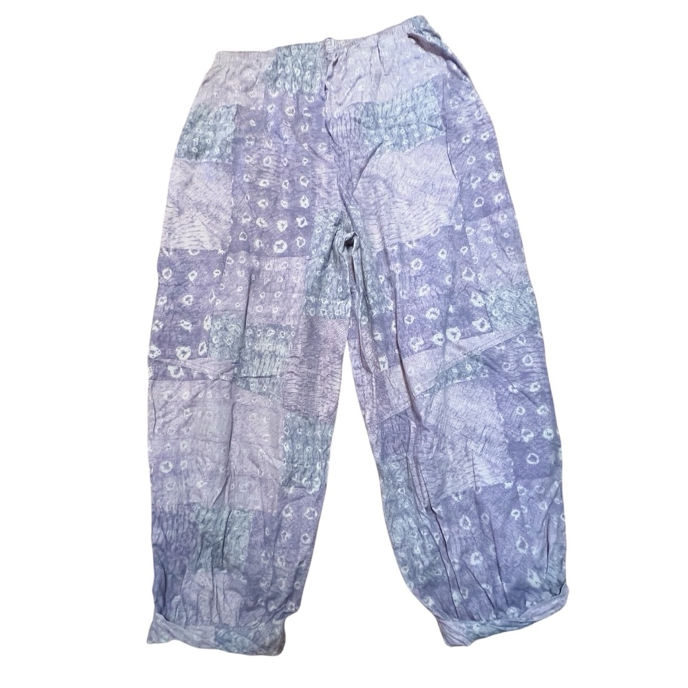 Free People Lavender Patchwork Pajama Bottoms M - Picture 2 of 6